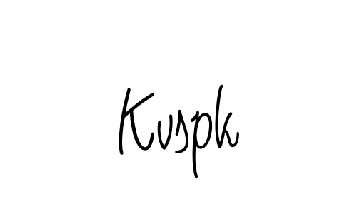 The best way (Angelique-Rose-font-FFP) to make a short signature is to pick only two or three words in your name. The name Kvspk include a total of six letters. For converting this name. Kvspk signature style 5 images and pictures png