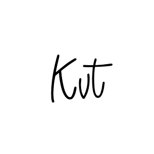 Make a beautiful signature design for name Kvt. With this signature (Angelique-Rose-font-FFP) style, you can create a handwritten signature for free. Kvt signature style 5 images and pictures png