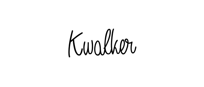 Design your own signature with our free online signature maker. With this signature software, you can create a handwritten (Angelique-Rose-font-FFP) signature for name Kwalker. Kwalker signature style 5 images and pictures png