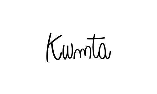 Kwmta stylish signature style. Best Handwritten Sign (Angelique-Rose-font-FFP) for my name. Handwritten Signature Collection Ideas for my name Kwmta. Kwmta signature style 5 images and pictures png