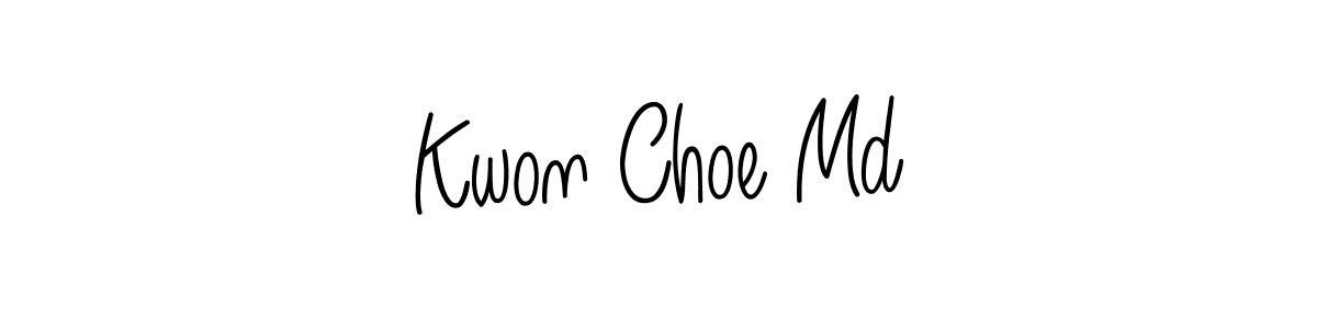 Use a signature maker to create a handwritten signature online. With this signature software, you can design (Angelique-Rose-font-FFP) your own signature for name Kwon Choe Md. Kwon Choe Md signature style 5 images and pictures png