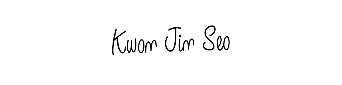 Design your own signature with our free online signature maker. With this signature software, you can create a handwritten (Angelique-Rose-font-FFP) signature for name Kwon Jin Seo. Kwon Jin Seo signature style 5 images and pictures png