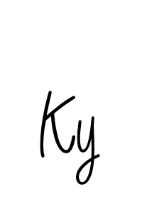 Also we have Ky name is the best signature style. Create professional handwritten signature collection using Angelique-Rose-font-FFP autograph style. Ky signature style 5 images and pictures png