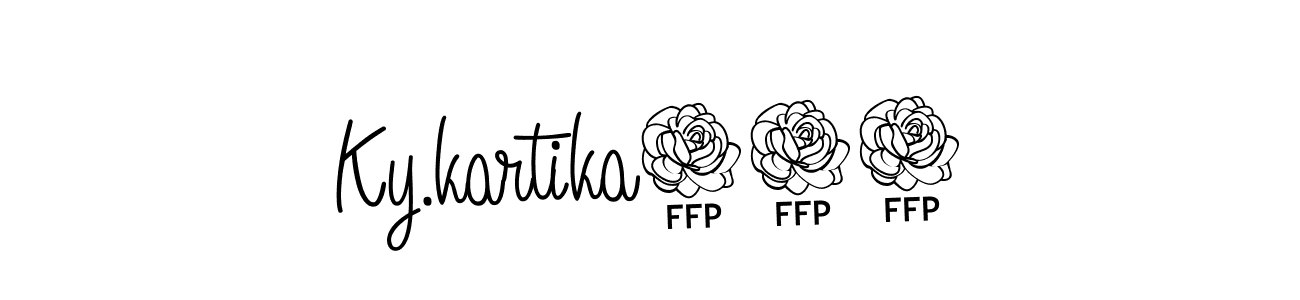 Also we have Ky.kartika143 name is the best signature style. Create professional handwritten signature collection using Angelique-Rose-font-FFP autograph style. Ky.kartika143 signature style 5 images and pictures png