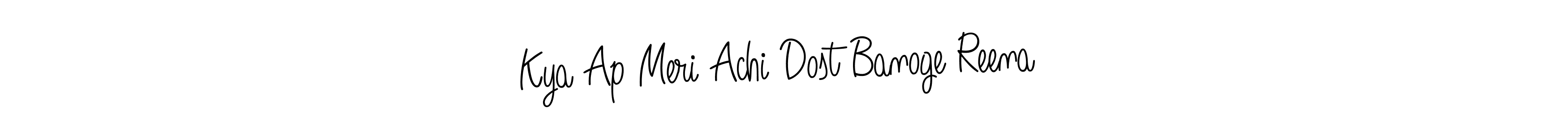 Angelique-Rose-font-FFP is a professional signature style that is perfect for those who want to add a touch of class to their signature. It is also a great choice for those who want to make their signature more unique. Get Kya Ap Meri Achi Dost Banoge Reena  name to fancy signature for free. Kya Ap Meri Achi Dost Banoge Reena  signature style 5 images and pictures png