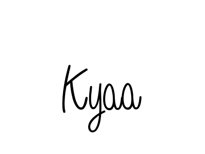 You should practise on your own different ways (Angelique-Rose-font-FFP) to write your name (Kyaa) in signature. don't let someone else do it for you. Kyaa signature style 5 images and pictures png