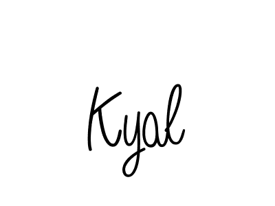 Create a beautiful signature design for name Kyal. With this signature (Angelique-Rose-font-FFP) fonts, you can make a handwritten signature for free. Kyal signature style 5 images and pictures png