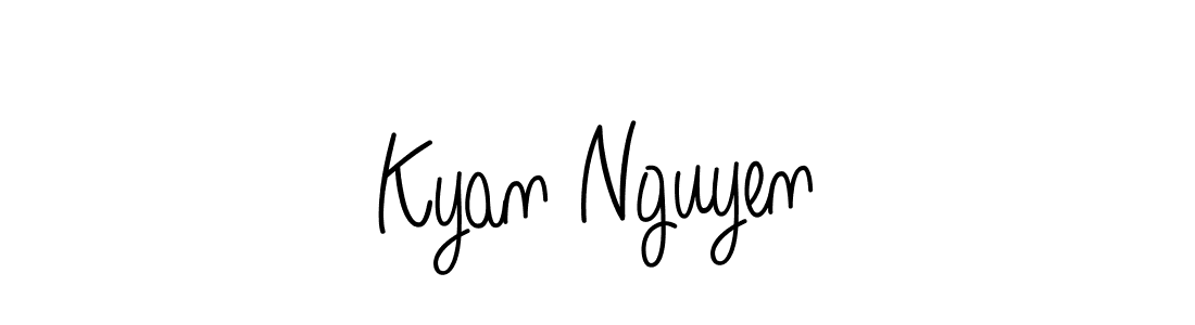 Create a beautiful signature design for name Kyan Nguyen. With this signature (Angelique-Rose-font-FFP) fonts, you can make a handwritten signature for free. Kyan Nguyen signature style 5 images and pictures png