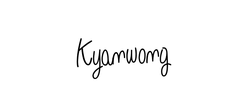 Create a beautiful signature design for name Kyanwong. With this signature (Angelique-Rose-font-FFP) fonts, you can make a handwritten signature for free. Kyanwong signature style 5 images and pictures png