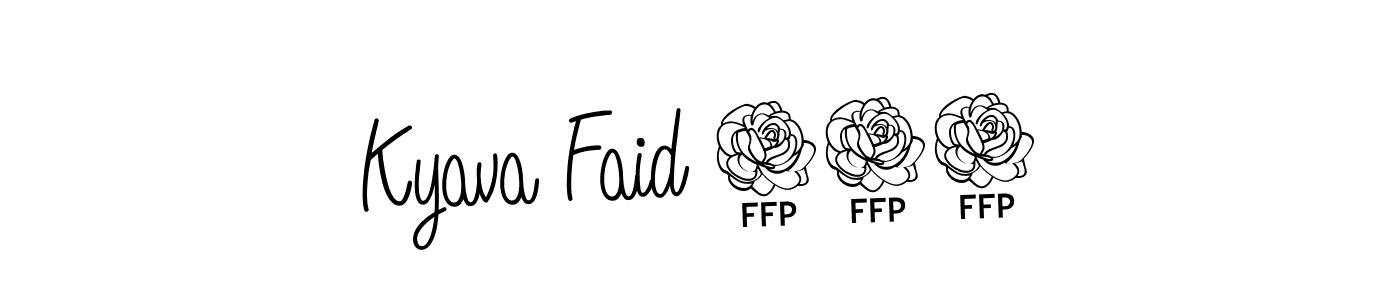 if you are searching for the best signature style for your name Kyava Faid 024. so please give up your signature search. here we have designed multiple signature styles  using Angelique-Rose-font-FFP. Kyava Faid 024 signature style 5 images and pictures png