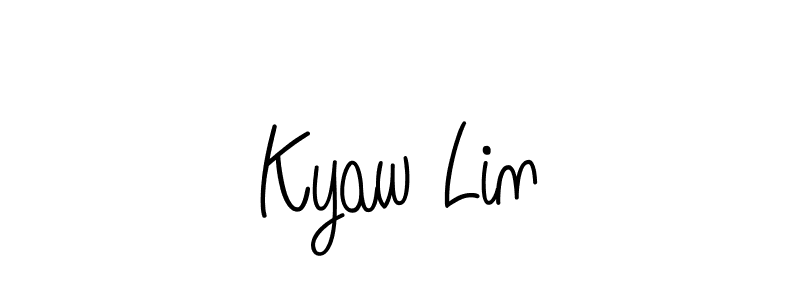 How to make Kyaw Lin signature? Angelique-Rose-font-FFP is a professional autograph style. Create handwritten signature for Kyaw Lin name. Kyaw Lin signature style 5 images and pictures png