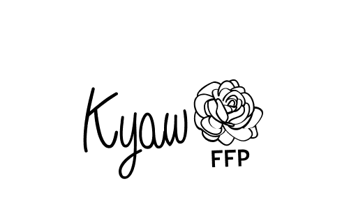 Make a beautiful signature design for name Kyaw2. With this signature (Angelique-Rose-font-FFP) style, you can create a handwritten signature for free. Kyaw2 signature style 5 images and pictures png