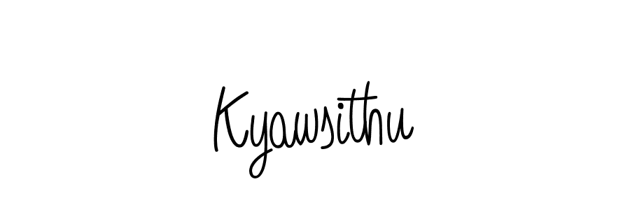 Make a beautiful signature design for name Kyawsithu. Use this online signature maker to create a handwritten signature for free. Kyawsithu signature style 5 images and pictures png