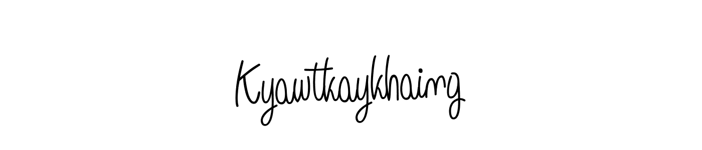 Similarly Angelique-Rose-font-FFP is the best handwritten signature design. Signature creator online .You can use it as an online autograph creator for name Kyawtkaykhaing. Kyawtkaykhaing signature style 5 images and pictures png