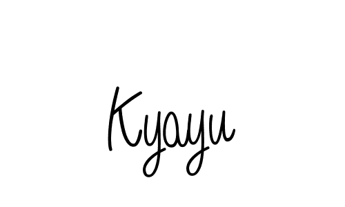 The best way (Angelique-Rose-font-FFP) to make a short signature is to pick only two or three words in your name. The name Kyayu include a total of six letters. For converting this name. Kyayu signature style 5 images and pictures png