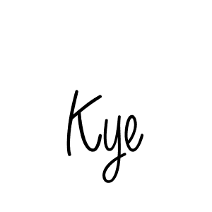 Use a signature maker to create a handwritten signature online. With this signature software, you can design (Angelique-Rose-font-FFP) your own signature for name Kye. Kye signature style 5 images and pictures png