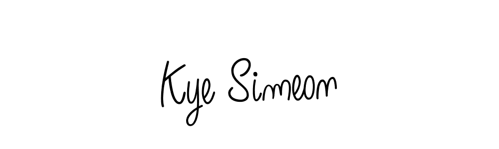 Create a beautiful signature design for name Kye Simeon. With this signature (Angelique-Rose-font-FFP) fonts, you can make a handwritten signature for free. Kye Simeon signature style 5 images and pictures png