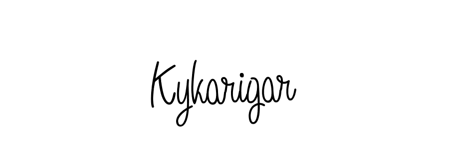 Use a signature maker to create a handwritten signature online. With this signature software, you can design (Angelique-Rose-font-FFP) your own signature for name Kykarigar. Kykarigar signature style 5 images and pictures png