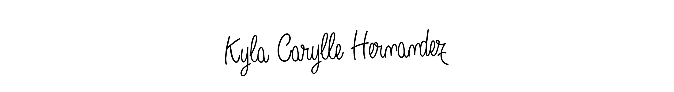 How to make Kyla Carylle Hernandez name signature. Use Angelique-Rose-font-FFP style for creating short signs online. This is the latest handwritten sign. Kyla Carylle Hernandez signature style 5 images and pictures png