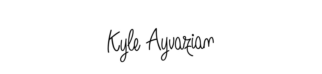 This is the best signature style for the Kyle Ayvazian name. Also you like these signature font (Angelique-Rose-font-FFP). Mix name signature. Kyle Ayvazian signature style 5 images and pictures png