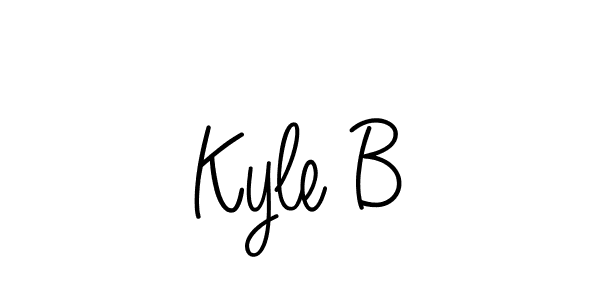 Also You can easily find your signature by using the search form. We will create Kyle B name handwritten signature images for you free of cost using Angelique-Rose-font-FFP sign style. Kyle B signature style 5 images and pictures png
