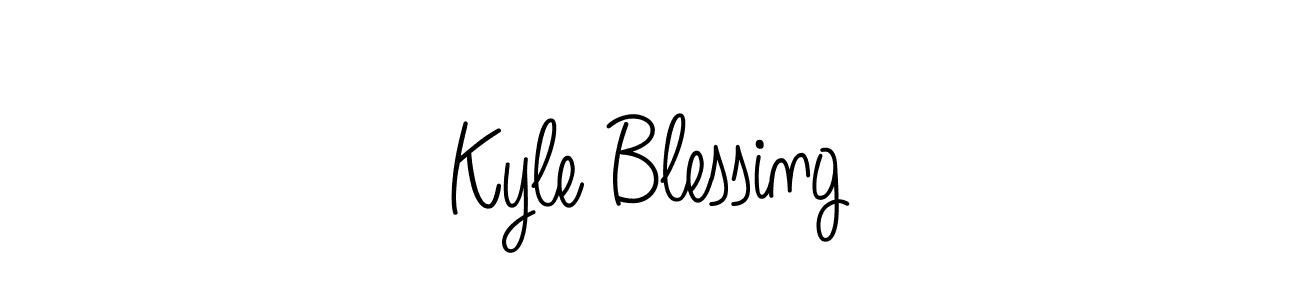How to make Kyle Blessing signature? Angelique-Rose-font-FFP is a professional autograph style. Create handwritten signature for Kyle Blessing name. Kyle Blessing signature style 5 images and pictures png