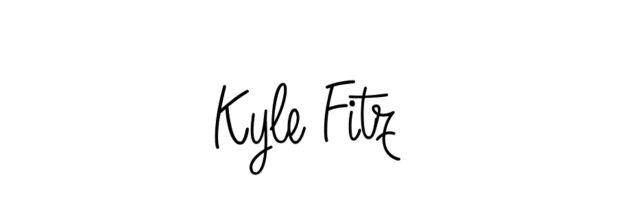 Create a beautiful signature design for name Kyle Fitz. With this signature (Angelique-Rose-font-FFP) fonts, you can make a handwritten signature for free. Kyle Fitz signature style 5 images and pictures png