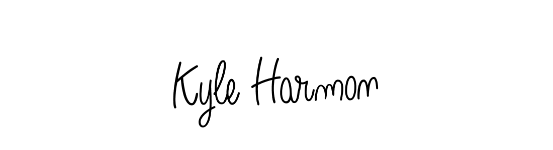 Use a signature maker to create a handwritten signature online. With this signature software, you can design (Angelique-Rose-font-FFP) your own signature for name Kyle Harmon. Kyle Harmon signature style 5 images and pictures png