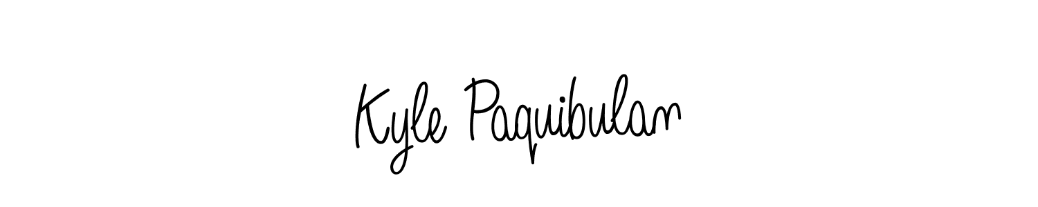Create a beautiful signature design for name Kyle Paquibulan. With this signature (Angelique-Rose-font-FFP) fonts, you can make a handwritten signature for free. Kyle Paquibulan signature style 5 images and pictures png