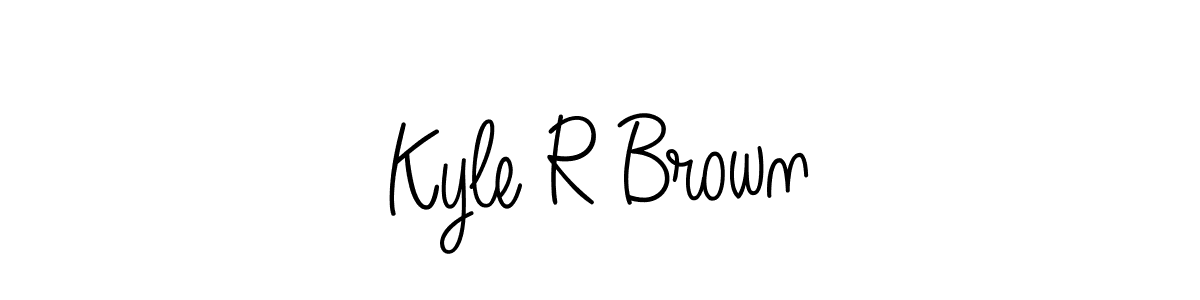 Also we have Kyle R Brown name is the best signature style. Create professional handwritten signature collection using Angelique-Rose-font-FFP autograph style. Kyle R Brown signature style 5 images and pictures png