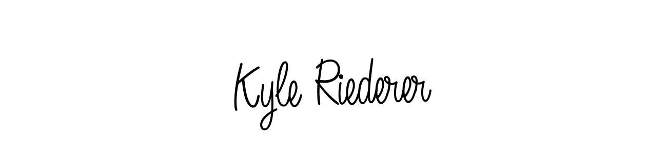 Also we have Kyle Riederer name is the best signature style. Create professional handwritten signature collection using Angelique-Rose-font-FFP autograph style. Kyle Riederer signature style 5 images and pictures png