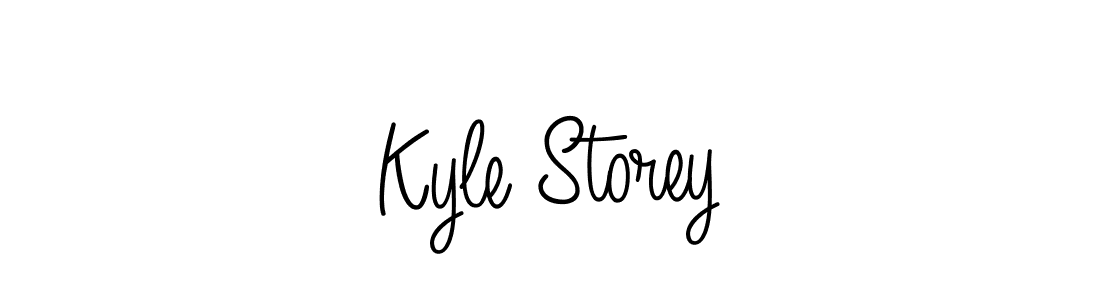 You should practise on your own different ways (Angelique-Rose-font-FFP) to write your name (Kyle Storey) in signature. don't let someone else do it for you. Kyle Storey signature style 5 images and pictures png