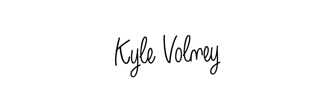 Also we have Kyle Volney name is the best signature style. Create professional handwritten signature collection using Angelique-Rose-font-FFP autograph style. Kyle Volney signature style 5 images and pictures png