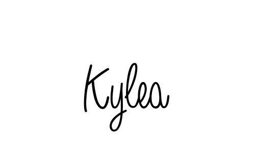 Use a signature maker to create a handwritten signature online. With this signature software, you can design (Angelique-Rose-font-FFP) your own signature for name Kylea. Kylea signature style 5 images and pictures png