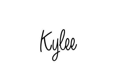 Kylee stylish signature style. Best Handwritten Sign (Angelique-Rose-font-FFP) for my name. Handwritten Signature Collection Ideas for my name Kylee. Kylee signature style 5 images and pictures png