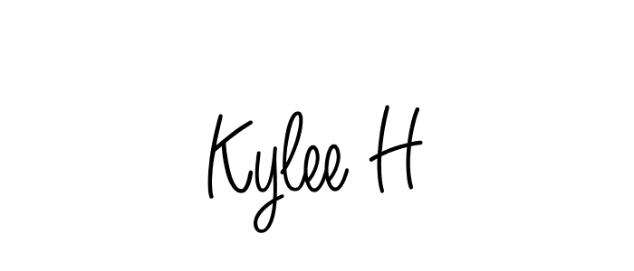 if you are searching for the best signature style for your name Kylee H. so please give up your signature search. here we have designed multiple signature styles  using Angelique-Rose-font-FFP. Kylee H signature style 5 images and pictures png