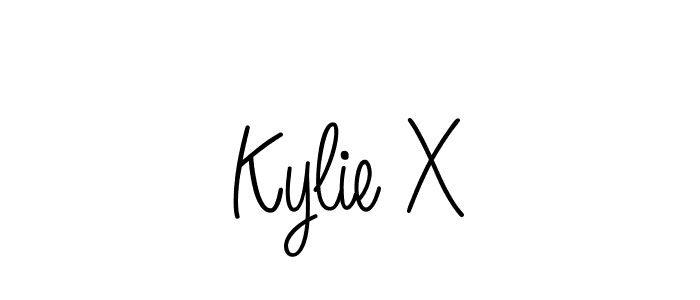 Kylie X stylish signature style. Best Handwritten Sign (Angelique-Rose-font-FFP) for my name. Handwritten Signature Collection Ideas for my name Kylie X. Kylie X signature style 5 images and pictures png