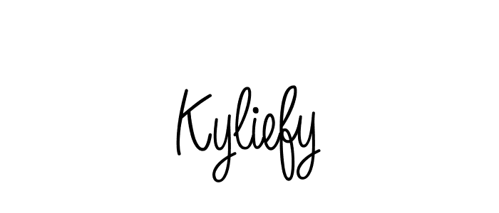 It looks lik you need a new signature style for name Kyliefy. Design unique handwritten (Angelique-Rose-font-FFP) signature with our free signature maker in just a few clicks. Kyliefy signature style 5 images and pictures png