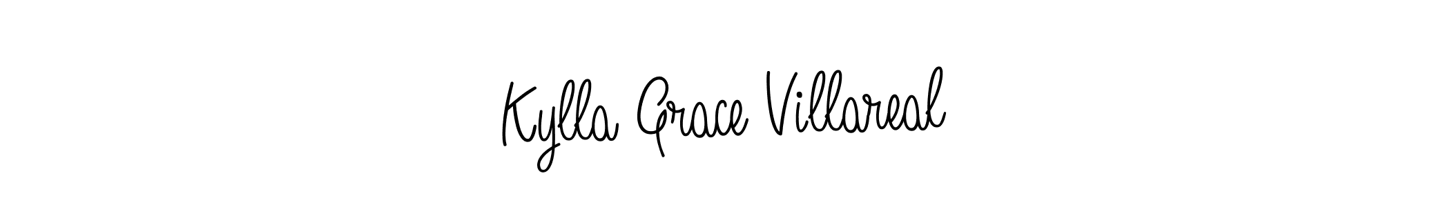 Create a beautiful signature design for name Kylla Grace Villareal. With this signature (Angelique-Rose-font-FFP) fonts, you can make a handwritten signature for free. Kylla Grace Villareal signature style 5 images and pictures png