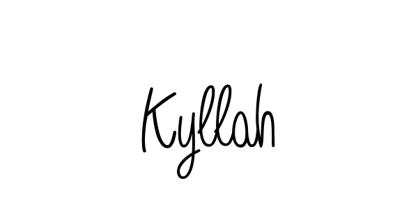 You should practise on your own different ways (Angelique-Rose-font-FFP) to write your name (Kyllah) in signature. don't let someone else do it for you. Kyllah signature style 5 images and pictures png
