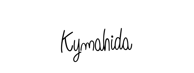 Kymahida stylish signature style. Best Handwritten Sign (Angelique-Rose-font-FFP) for my name. Handwritten Signature Collection Ideas for my name Kymahida. Kymahida signature style 5 images and pictures png