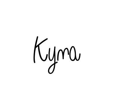 Design your own signature with our free online signature maker. With this signature software, you can create a handwritten (Angelique-Rose-font-FFP) signature for name Kyna. Kyna signature style 5 images and pictures png