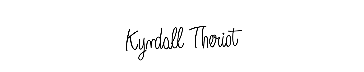 Kyndall Theriot stylish signature style. Best Handwritten Sign (Angelique-Rose-font-FFP) for my name. Handwritten Signature Collection Ideas for my name Kyndall Theriot. Kyndall Theriot signature style 5 images and pictures png