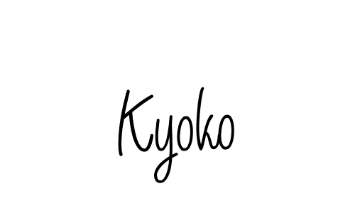 Once you've used our free online signature maker to create your best signature Angelique-Rose-font-FFP style, it's time to enjoy all of the benefits that Kyoko name signing documents. Kyoko signature style 5 images and pictures png