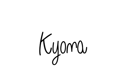 How to make Kyona signature? Angelique-Rose-font-FFP is a professional autograph style. Create handwritten signature for Kyona name. Kyona signature style 5 images and pictures png