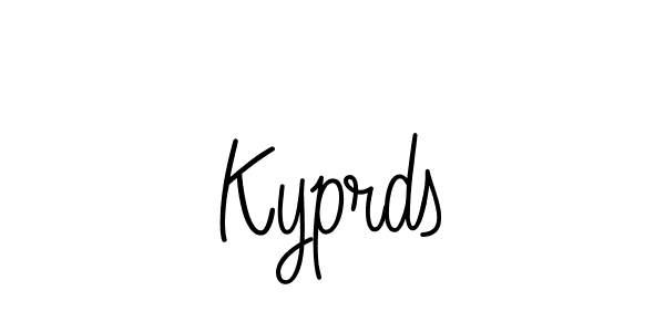 You should practise on your own different ways (Angelique-Rose-font-FFP) to write your name (Kyprds) in signature. don't let someone else do it for you. Kyprds signature style 5 images and pictures png