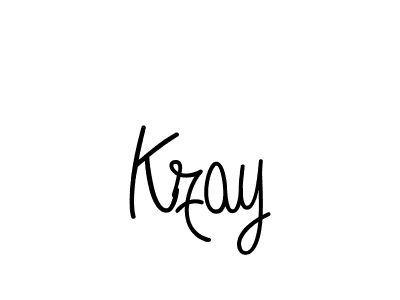 How to make Kzay signature? Angelique-Rose-font-FFP is a professional autograph style. Create handwritten signature for Kzay name. Kzay signature style 5 images and pictures png