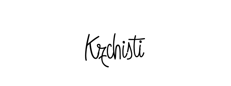 You should practise on your own different ways (Angelique-Rose-font-FFP) to write your name (Kzchisti) in signature. don't let someone else do it for you. Kzchisti signature style 5 images and pictures png