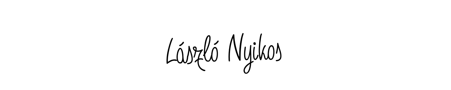 Angelique-Rose-font-FFP is a professional signature style that is perfect for those who want to add a touch of class to their signature. It is also a great choice for those who want to make their signature more unique. Get László Nyikos name to fancy signature for free. László Nyikos signature style 5 images and pictures png