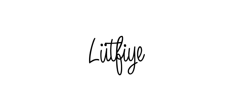 Design your own signature with our free online signature maker. With this signature software, you can create a handwritten (Angelique-Rose-font-FFP) signature for name Lütfiye. Lütfiye signature style 5 images and pictures png